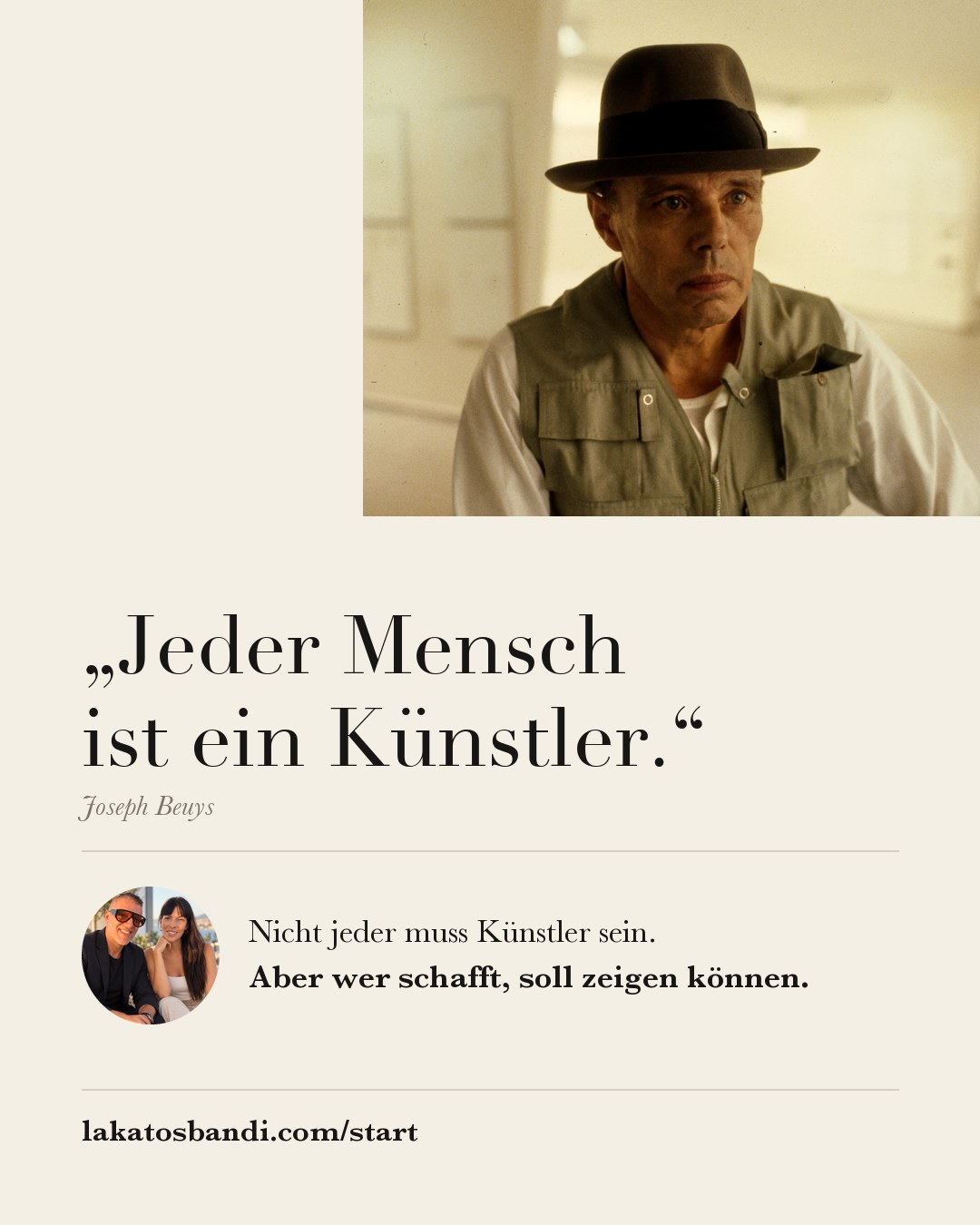 „Jeder Mensch ist ein Künstler“ — und warum das keine Aufnahmeprüfung braucht