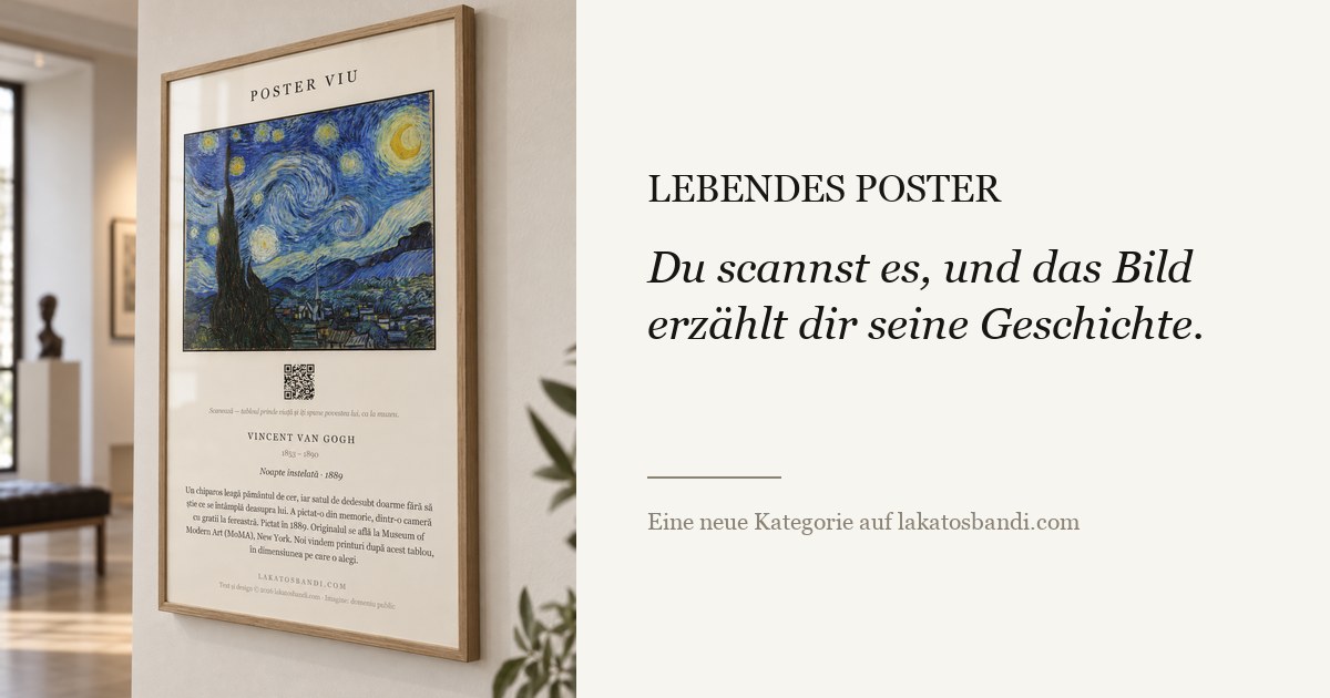 Ein Poster, das seine Geschichte selbst erzählt — und wie dein Werk eines wird