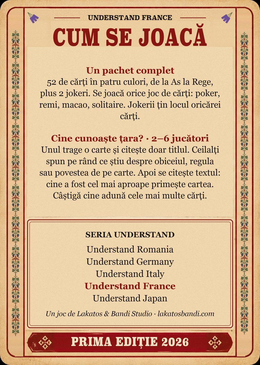 Understand France — Față și spate