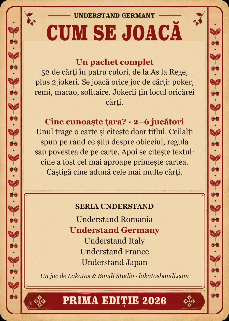 Understand Germany — Față și spate