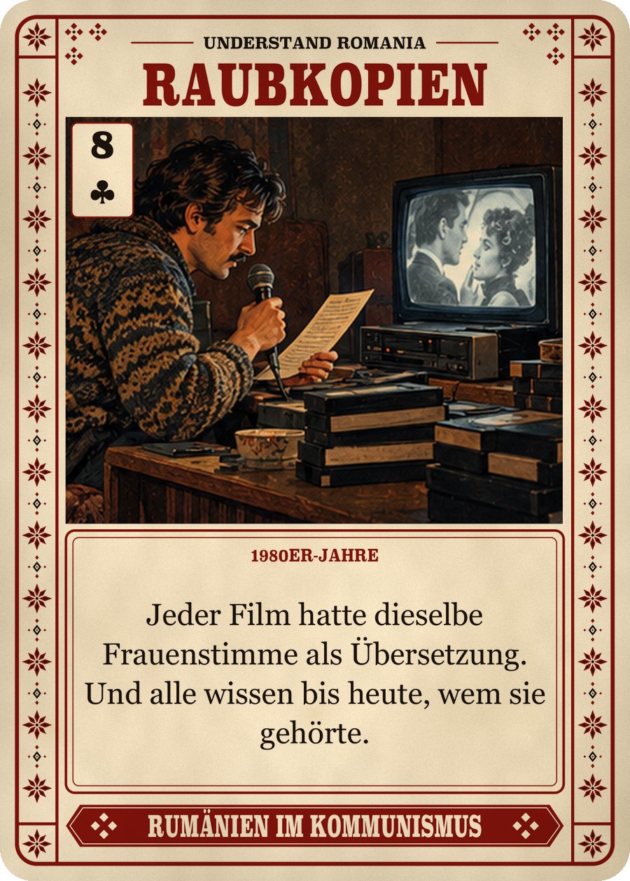 RAUBKOPIEN — 1980er-Jahre. Jeder Film hatte dieselbe Frauenstimme als Übersetzung. Und alle wissen bis heute, wem sie gehörte.