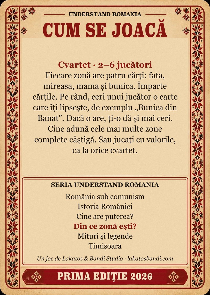 Din ce zonă ești?